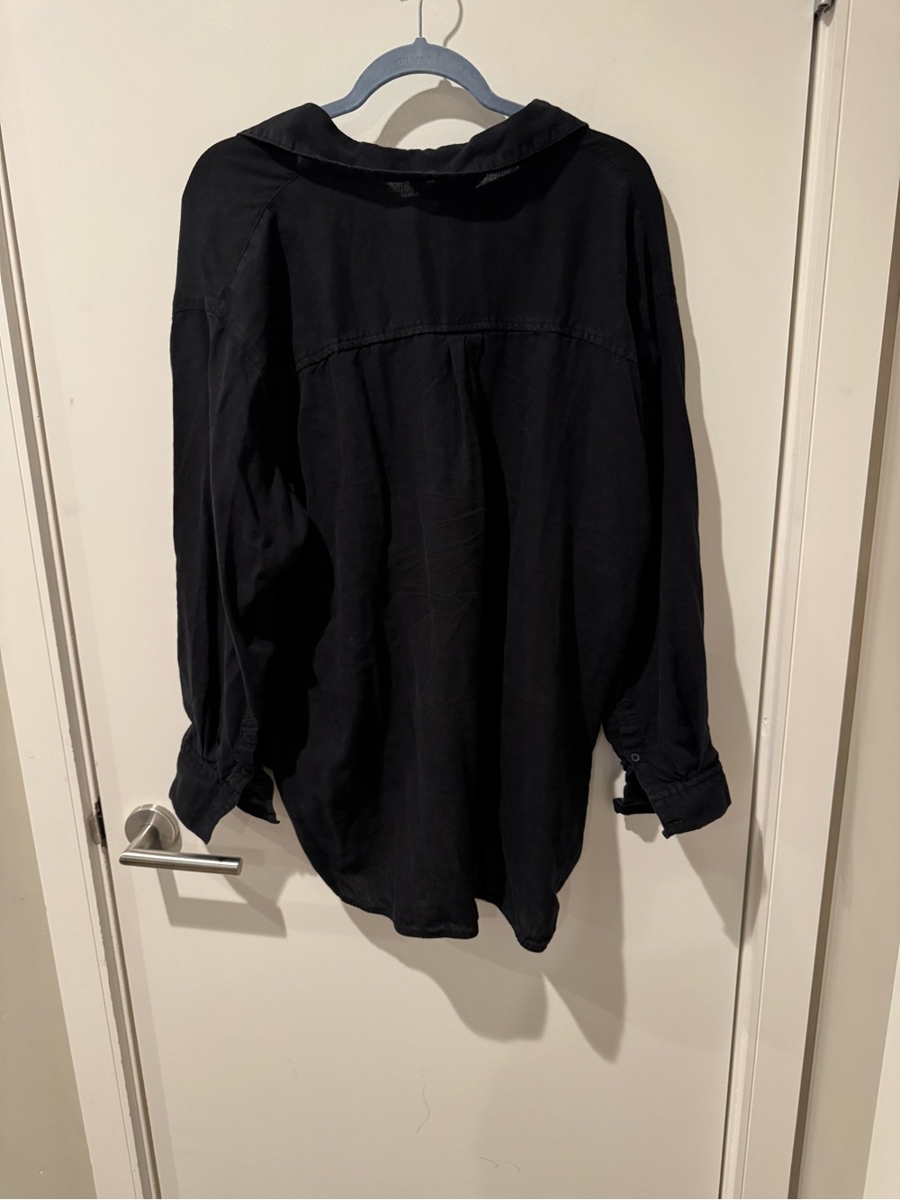 Old Navy Black Linen Boyfriend Button-Down Shirt Size XL - Picture 5 of 5
